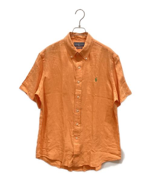 RALPH LAUREN（ラルフローレン）RALPH LAUREN (ラルフローレン) リネンシャツ オレンジ サイズ:SIZE Lの古着・服飾アイテム