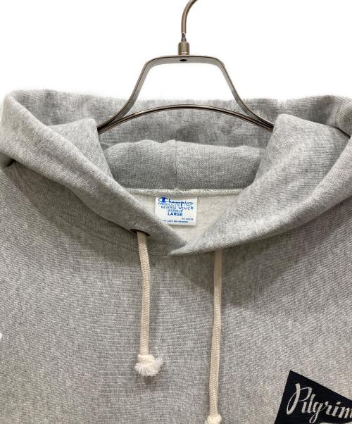 Champion REVERSE WEAVE（チャンピオン リバース ウィーブ）Champion REVERSE WEAVE (チャンピオン リバース ウィーブ) PILGRIM SURF+SUPPLY (ピルグリム サーフサプライ) プルオーバーパーカー グレー サイズ:SIZE Lの古着・服飾アイテム