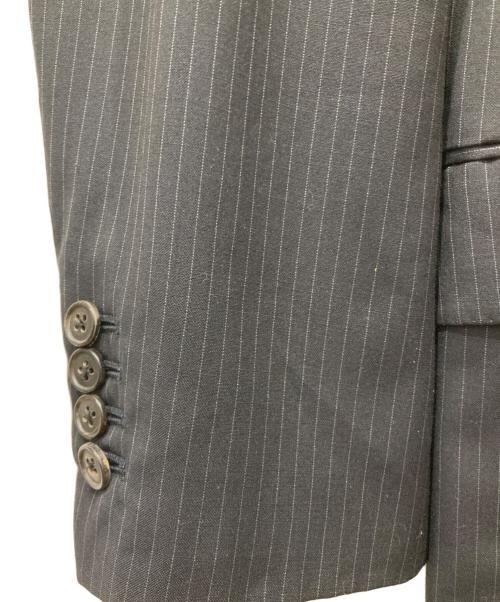 Belvest（ベルヴェスト）Belvest (ベルヴェスト) ストライプテーラードジャケット ブラック サイズ:SIZE 42の古着・服飾アイテム