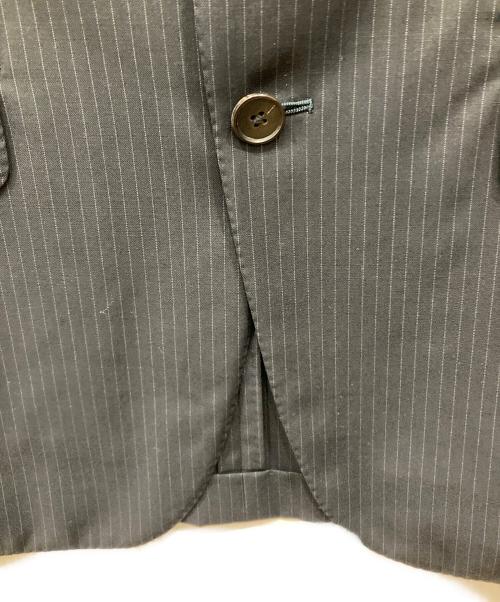 Belvest（ベルヴェスト）Belvest (ベルヴェスト) ストライプテーラードジャケット ブラック サイズ:SIZE 42の古着・服飾アイテム