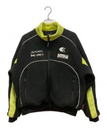 HUF（ハフ）の古着「ポーラテック レーシング フリー　POLARTEC RACING FLEECE JACKETス ジャケット」｜ブラック