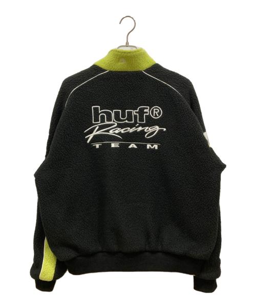 HUF（ハフ）HUF (ハフ) ポーラテック レーシング フリー　POLARTEC RACING FLEECE JACKETス ジャケット ブラック サイズ:Lの古着・服飾アイテム