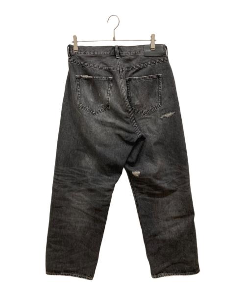 HUF（ハフ）HUF (ハフ) ダメージリペア加工デニムパンツ ブラック サイズ:32の古着・服飾アイテム