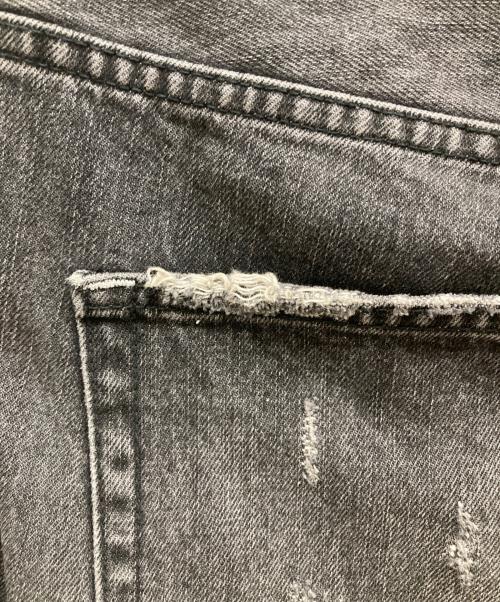 HUF（ハフ）HUF (ハフ) ダメージリペア加工デニムパンツ ブラック サイズ:32の古着・服飾アイテム