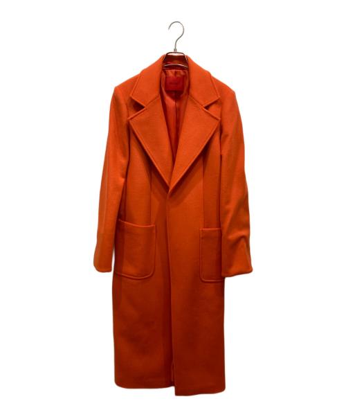 MAX&Co.（マックスアンドコー）MAX&Co. (マックスアンドコー) ウールチェスターコート オレンジ サイズ:SIZE 48の古着・服飾アイテム