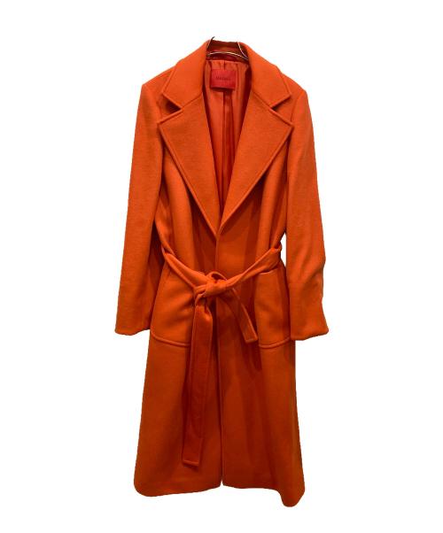 MAX&Co.（マックスアンドコー）MAX&Co. (マックスアンドコー) ウールチェスターコート オレンジ サイズ:SIZE 48の古着・服飾アイテム