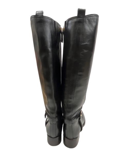 TORY BURCH（トリーバーチ）TORY BURCH (トリーバーチ) レザーロングブーツ ブラック サイズ:SIZE 6Mの古着・服飾アイテム