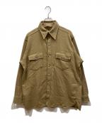 WOOLRICHウールリッチ）の古着「CPOシャツ」｜ベージュ