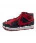 NIKE (ナイキ) ミッドカットスニーカー　Air Jordan 1 Mid レッド×ブラック mid Bred サイズ:SIZE 27.5cm：10000円