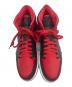 中古・古着 NIKE (ナイキ) ミッドカットスニーカー　Air Jordan 1 Mid レッド×ブラック mid Bred サイズ:SIZE 27.5cm：10000円