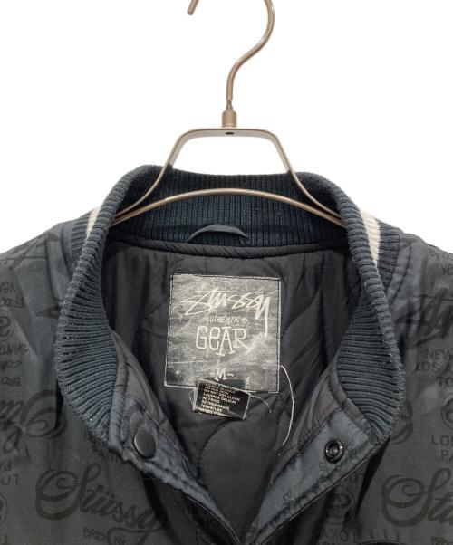 stussy（ステューシー）stussy (ステューシー) ワールドツアースタジャン グレー サイズ:SIZE Mの古着・服飾アイテム