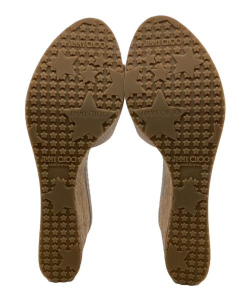 JIMMY CHOO（ジミーチュウ）JIMMY CHOO (ジミーチュウ) ウェッジソールサンダル ベージュ サイズ:SIZE 39の古着・服飾アイテム