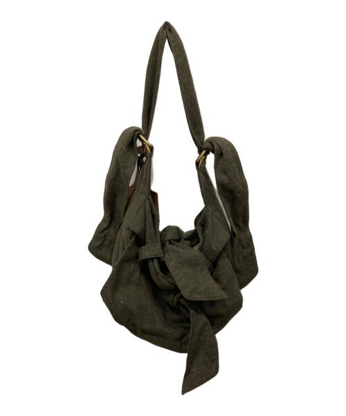 Vivienne Westwood（ヴィヴィアンウエストウッド）Vivienne Westwood (ヴィヴィアンウエストウッド) ウールショルダーバッグ カーキの古着・服飾アイテム