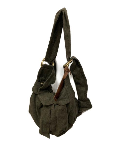 Vivienne Westwood（ヴィヴィアンウエストウッド）Vivienne Westwood (ヴィヴィアンウエストウッド) ウールショルダーバッグ カーキの古着・服飾アイテム