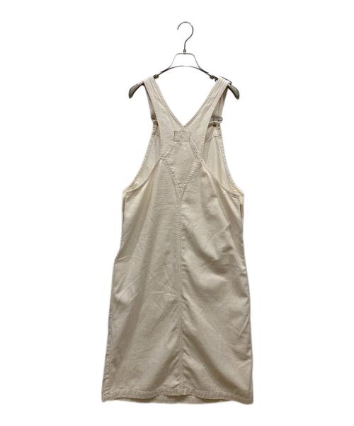 R.H.Vintage（ロンハーマン・ヴィンテージ）R.H.Vintage (ロンハーマン・ヴィンテージ) オーガニックコットン オーバー ジャンパースカート アイボリー サイズ:SIZE Sの古着・服飾アイテム