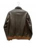 HOUSTON (ヒューストン) ホースハイドA-2レザージャケット ブラウン サイズ:SIZE 42R：26000円