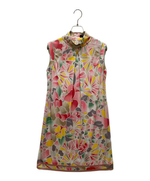 LEONARD（レオナール）LEONARD (レオナール) ノースリーブワンピース ピンク サイズ:SIZE 2の古着・服飾アイテム