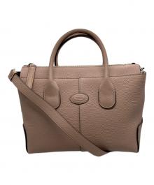 TOD'S（トッズ）の古着「DI スモール 2way ハンドバッグ」｜ピンク