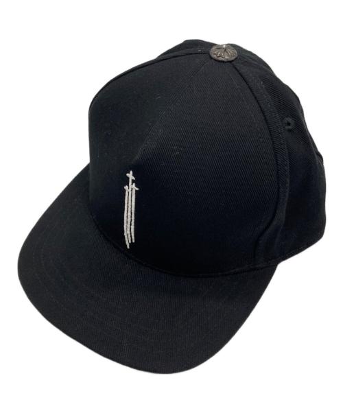 CHROME HEARTS（クロムハーツ）CHROME HEARTS (クロムハーツ) RS 3 クロス キャップ ブラックの古着・服飾アイテム
