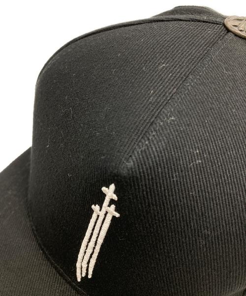 CHROME HEARTS（クロムハーツ）CHROME HEARTS (クロムハーツ) RS 3 クロス キャップ ブラックの古着・服飾アイテム