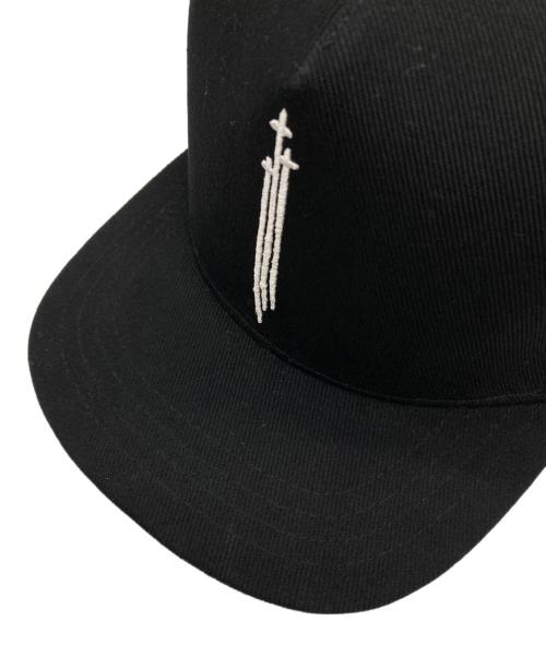 CHROME HEARTS（クロムハーツ）CHROME HEARTS (クロムハーツ) RS 3 クロス キャップ ブラックの古着・服飾アイテム