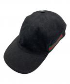 GUCCIグッチ）の古着「シェリーライン GGキャンバスベースボール」｜ブラック