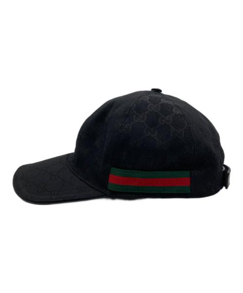 GUCCI（グッチ）GUCCI (グッチ) シェリーライン GGキャンバスベースボール ブラック サイズ:XLの古着・服飾アイテム
