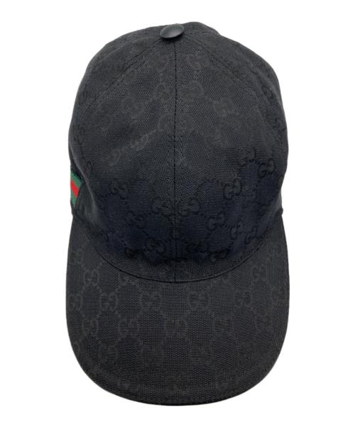 GUCCI（グッチ）GUCCI (グッチ) シェリーライン GGキャンバスベースボール ブラック サイズ:XLの古着・服飾アイテム