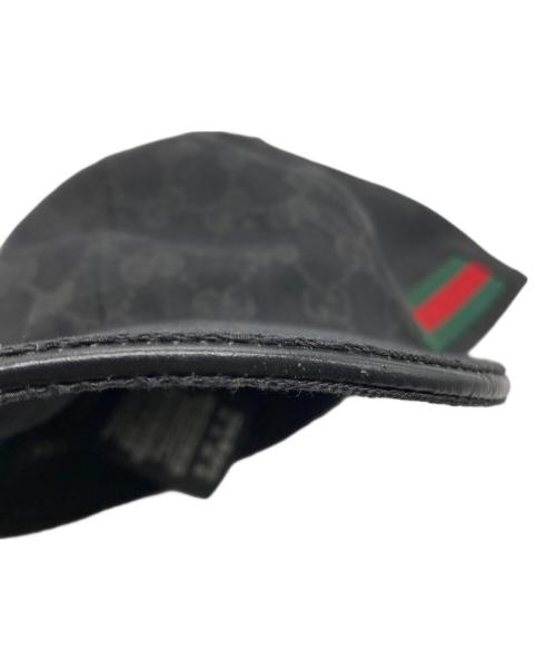 GUCCI（グッチ）GUCCI (グッチ) シェリーライン GGキャンバスベースボール ブラック サイズ:XLの古着・服飾アイテム