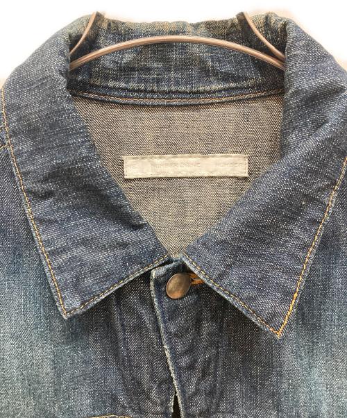NUMBER (N)INE（ナンバーナイン）NUMBER (N)INE (ナンバーナイン) ダメージ加工ジップデニムジャケット インディゴ サイズ:SIZE 2の古着・服飾アイテム