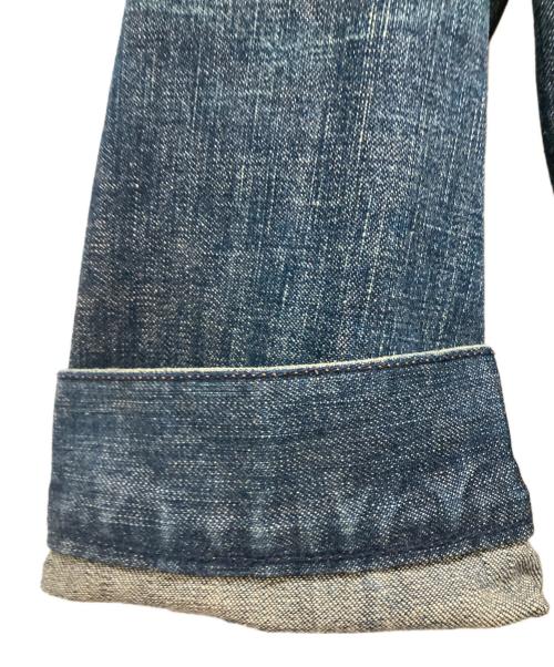 NUMBER (N)INE（ナンバーナイン）NUMBER (N)INE (ナンバーナイン) ダメージ加工ジップデニムジャケット インディゴ サイズ:SIZE 2の古着・服飾アイテム