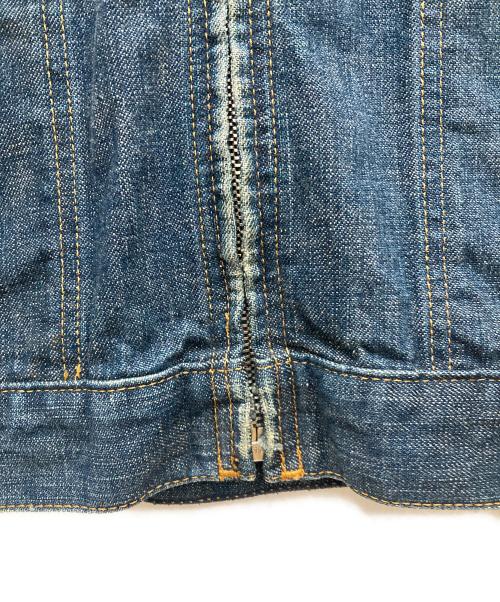 NUMBER (N)INE（ナンバーナイン）NUMBER (N)INE (ナンバーナイン) ダメージ加工ジップデニムジャケット インディゴ サイズ:SIZE 2の古着・服飾アイテム