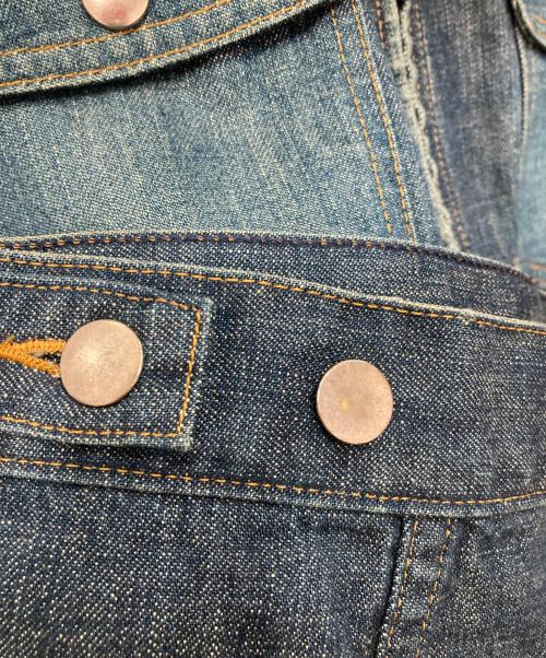 NUMBER (N)INE（ナンバーナイン）NUMBER (N)INE (ナンバーナイン) ダメージ加工ジップデニムジャケット インディゴ サイズ:SIZE 2の古着・服飾アイテム