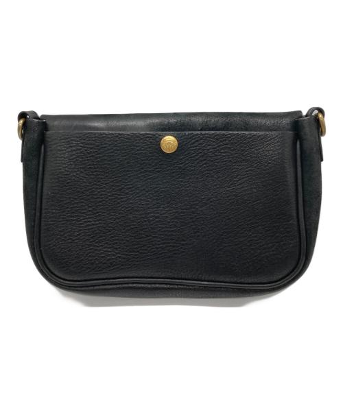 LUCK JOHN（ラッキージョン）LUCK JOHN (ラッキージョン) ラグシュリンクレザーバッグ ブラック×ピンクの古着・服飾アイテム