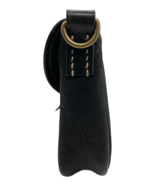 LUCK JOHN（ラッキージョン）LUCK JOHN (ラッキージョン) ラグシュリンクレザーバッグ ブラック×ピンクの古着・服飾アイテム