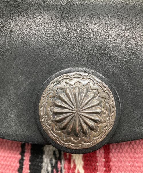 LUCK JOHN（ラッキージョン）LUCK JOHN (ラッキージョン) ラグシュリンクレザーバッグ ブラック×ピンクの古着・服飾アイテム