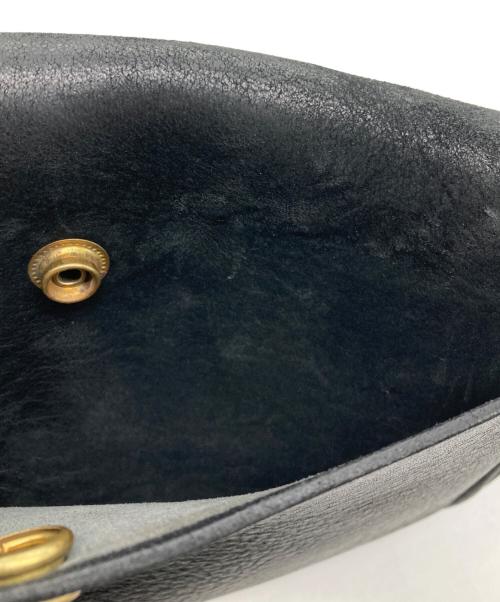 LUCK JOHN（ラッキージョン）LUCK JOHN (ラッキージョン) ラグシュリンクレザーバッグ ブラック×ピンクの古着・服飾アイテム