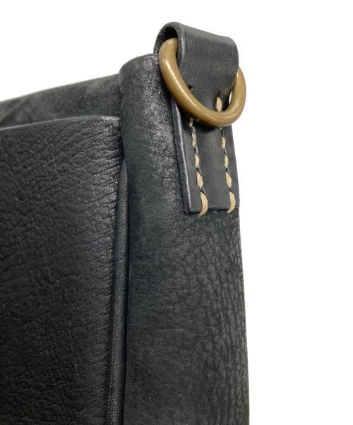 LUCK JOHN（ラッキージョン）LUCK JOHN (ラッキージョン) ラグシュリンクレザーバッグ ブラック×ピンクの古着・服飾アイテム