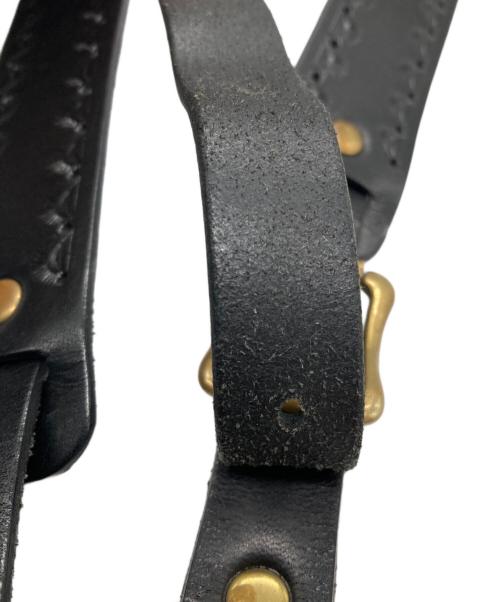 LUCK JOHN（ラッキージョン）LUCK JOHN (ラッキージョン) ラグシュリンクレザーバッグ ブラック×ピンクの古着・服飾アイテム