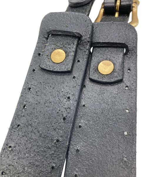 LUCK JOHN（ラッキージョン）LUCK JOHN (ラッキージョン) ラグシュリンクレザーバッグ ブラック×ピンクの古着・服飾アイテム