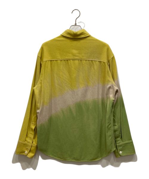 The Elder Statesman（エルダーステイツマン）The Elder Statesman (エルダーステイツマン) Ron Herman (ロンハーマン) 別注タイダイシャツ イエロー×グリーン サイズ:Ⅿの古着・服飾アイテム