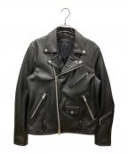 JACKROSEジャックローズ）の古着「ダブルライダースジャケット」｜ブラック
