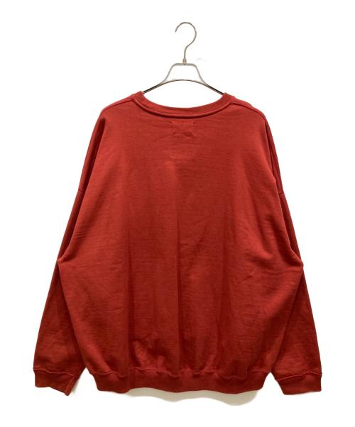 MARKWARE（マーカウェア）MARKWARE (マーカウェア) クルーネックスウェット　HUGE SWEAT ORGANIC COTTON HEAVY FLEECE レッド サイズ:SIZE 2の古着・服飾アイテム