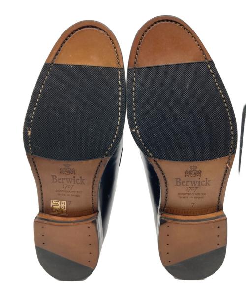 berwick（バーウィック）berwick (バーウィック) タッセルローファー ブラック サイズ:SIZE 7の古着・服飾アイテム