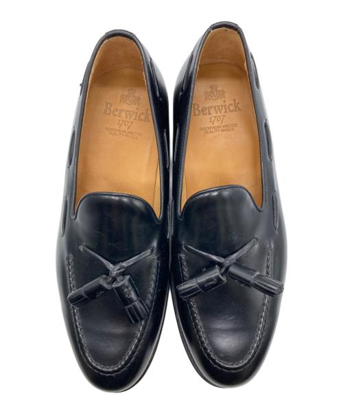 berwick（バーウィック）berwick (バーウィック) タッセルローファー ブラック サイズ:SIZE 7の古着・服飾アイテム
