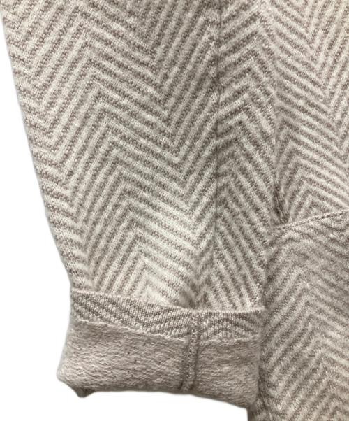 LARDINI（ラルディーニ）LARDINI (ラルディーニ) ウールクロスニットジャケット ベージュ サイズ:Sの古着・服飾アイテム
