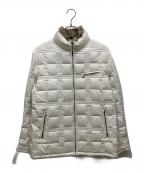 BURBERRY BLACK LABELバーバリーブラックレーベル）の古着「ラビットファーダウンジャケット」｜ホワイト