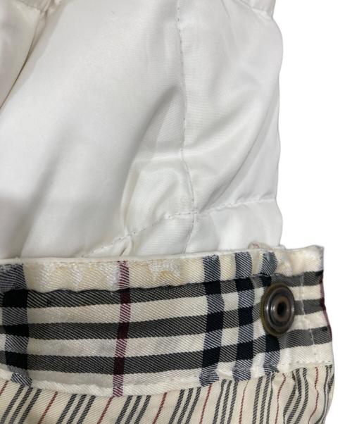 BURBERRY BLACK LABEL（バーバリーブラックレーベル）BURBERRY BLACK LABEL (バーバリーブラックレーベル) ラビットファーダウンジャケット ホワイト サイズ:Lの古着・服飾アイテム