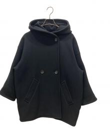 AP STUDIO（エーピーストゥディオ）の古着「ライトモッサオーバーフーディーコート」｜ブラック