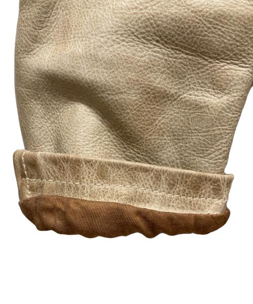 BELSTAFF（ベルスタッフ）BELSTAFF (ベルスタッフ) シングルレザージャケット ベージュ サイズ:SIZE Sの古着・服飾アイテム